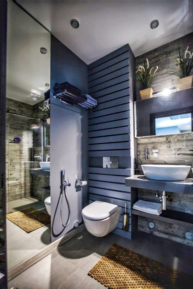 Санузел в стиле Лофт