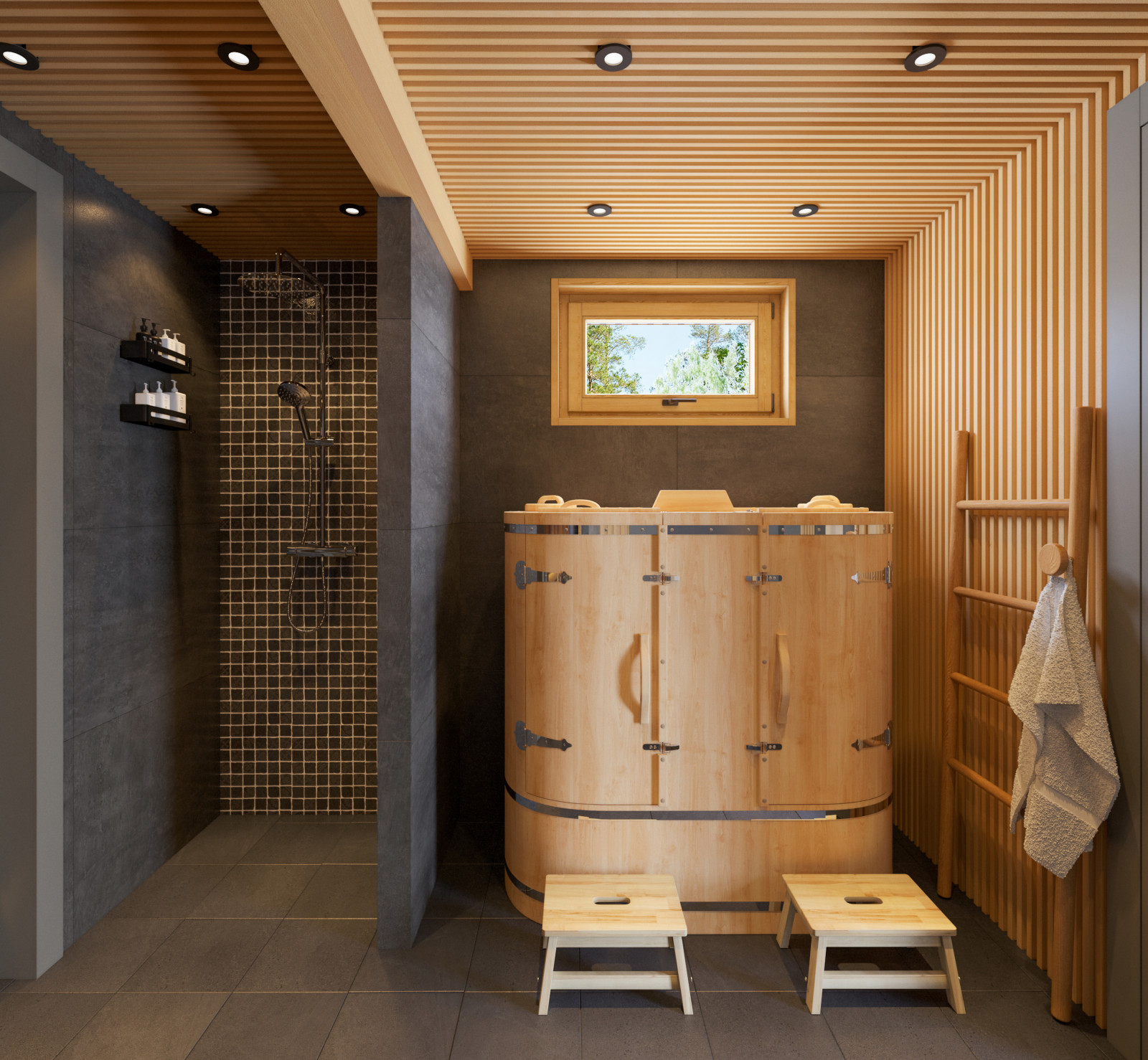 Реконструкция бани в Коркино