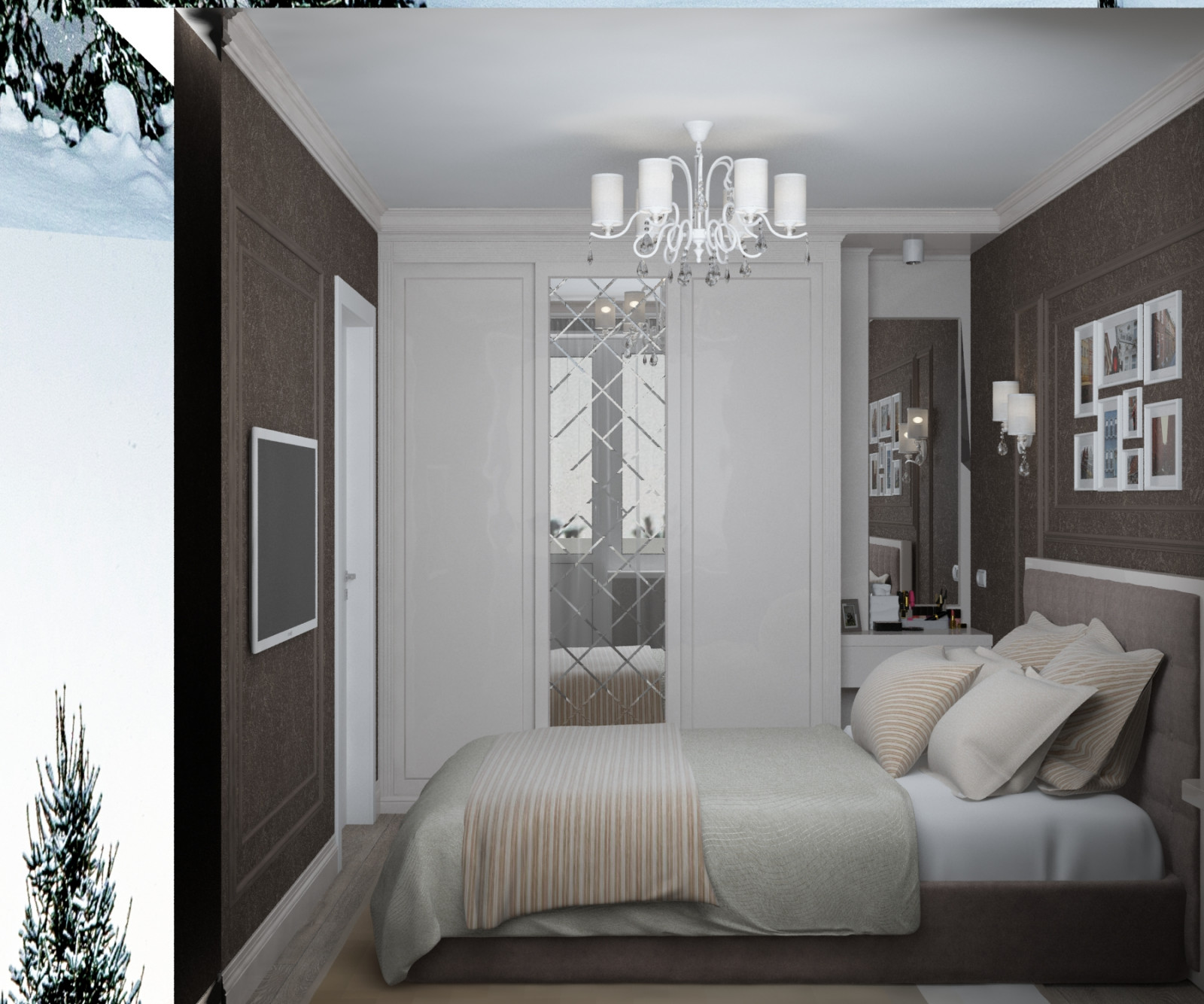 Обложка проекта: Спальня в квартире в ЖК Алексеевский