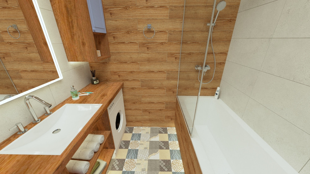 Обложка проекта: Проект ванной и с/у в жилой квартире