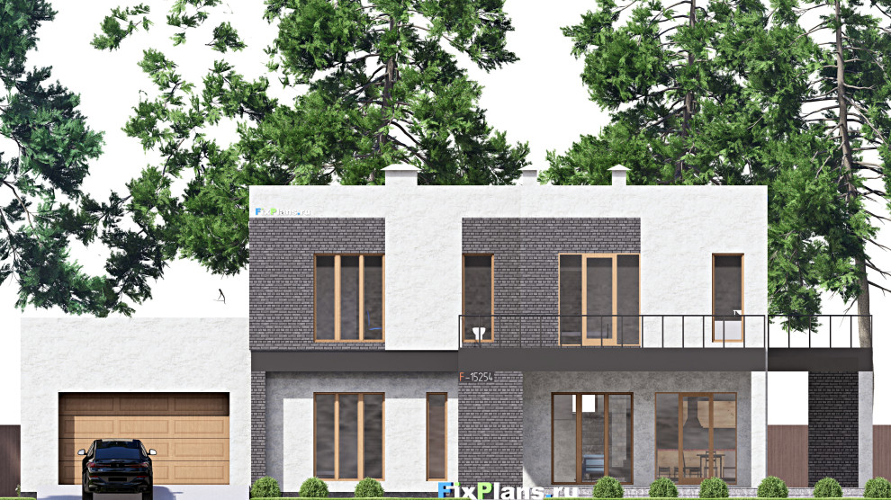 Проект двухэтажного дома 18х24 м S482м2 F-15254