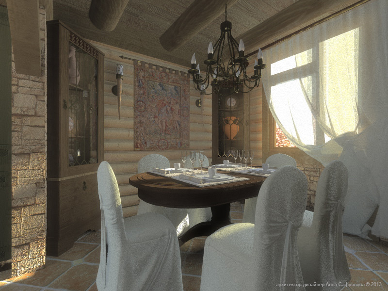 Интерьер загородного дома в Подмосковье