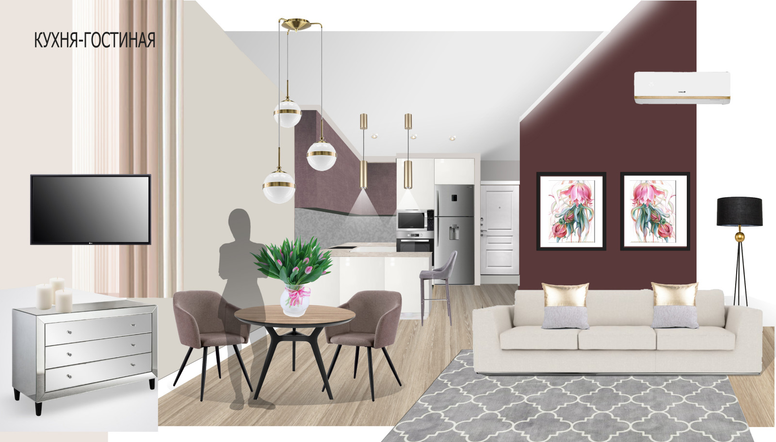 Обложка проекта: Квартира 43м2 в ЖК "Ривер-парк"