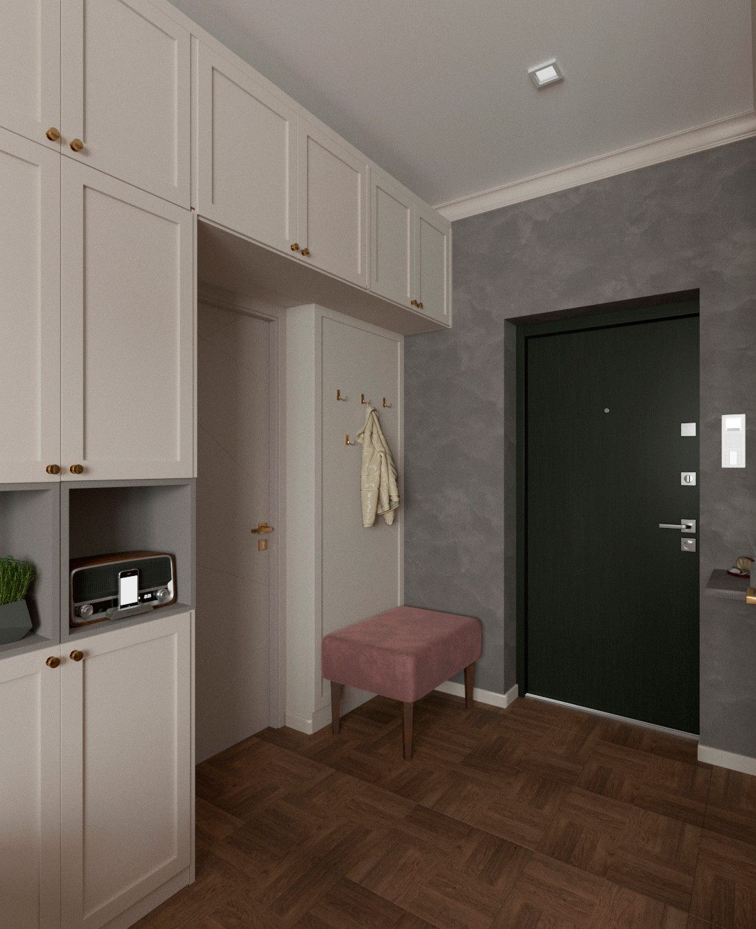 #Шик_в_однушке - кухня-коридор