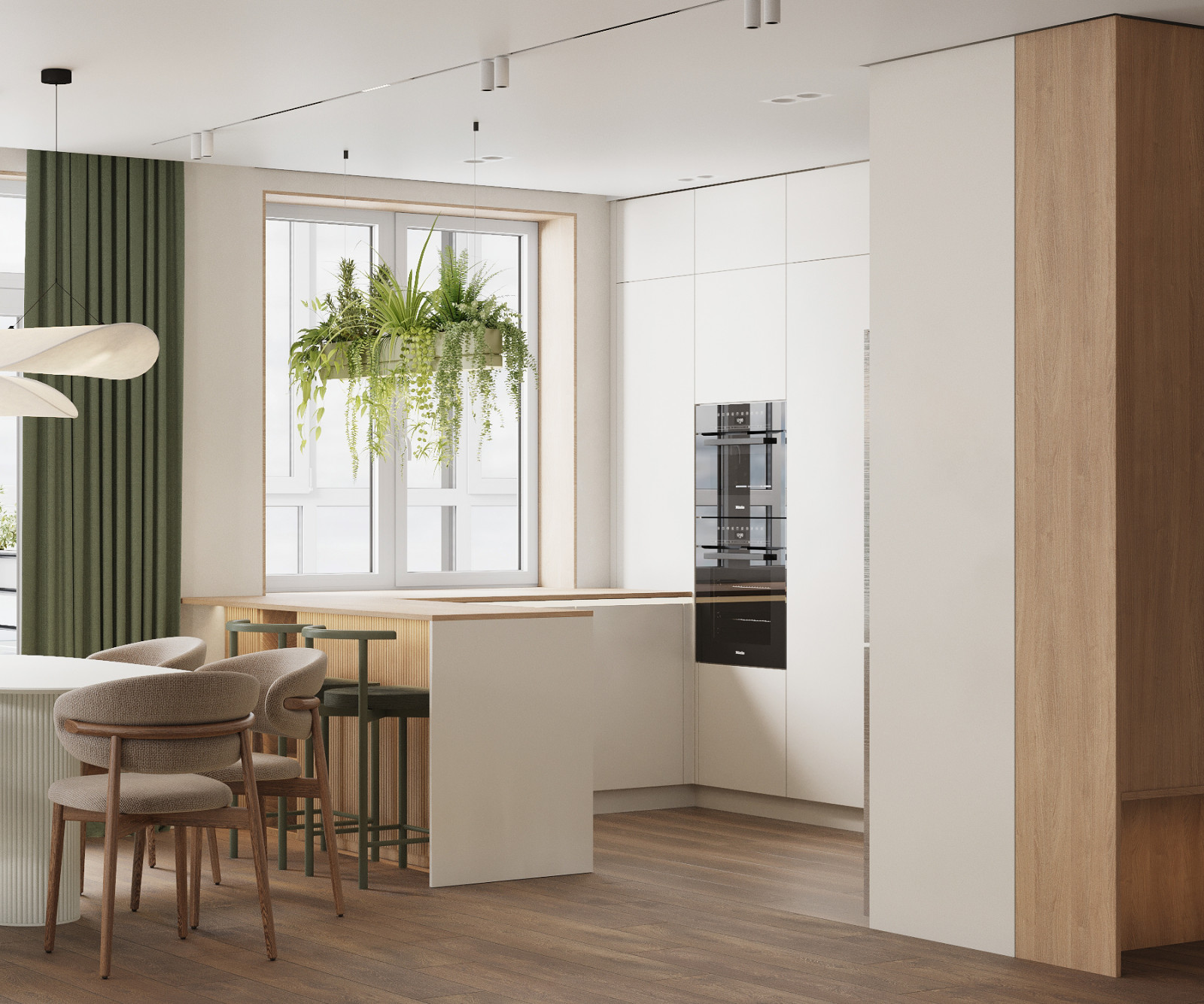 ЖК Жемчужина.Экостиль.Кухня-гостиная