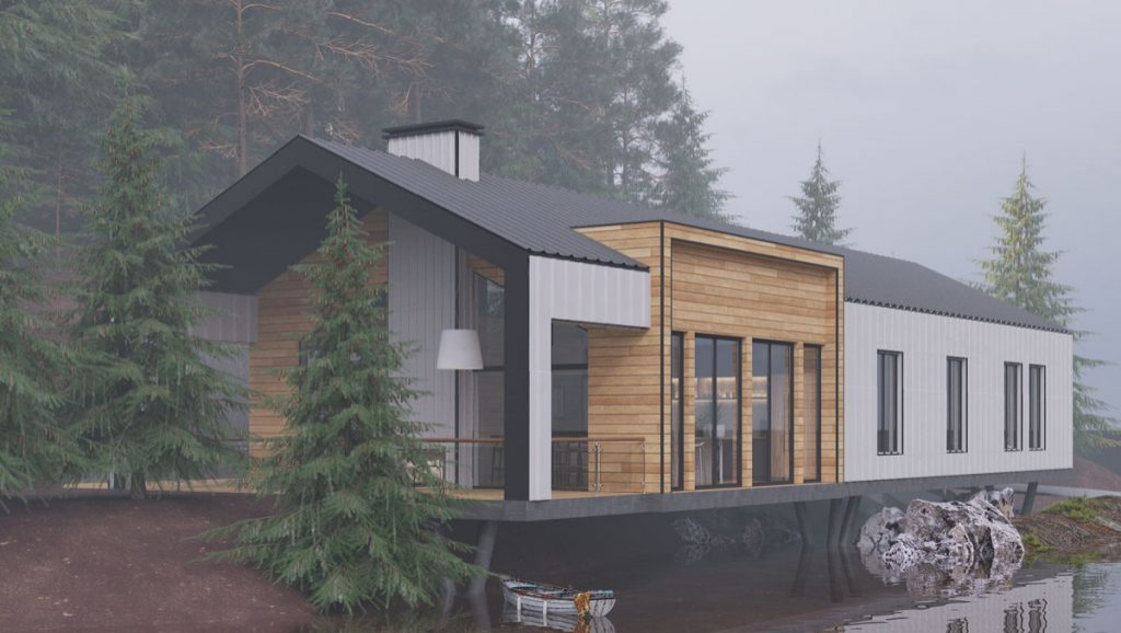 Обложка проекта: Проект дома в стиле Барн Хаус