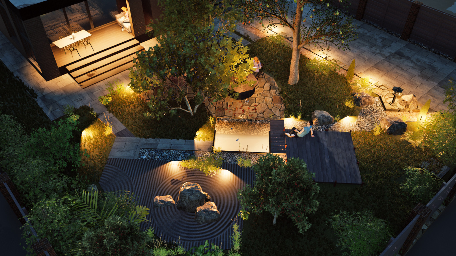 Благоустройство дачного участка. Сад в японском стиле