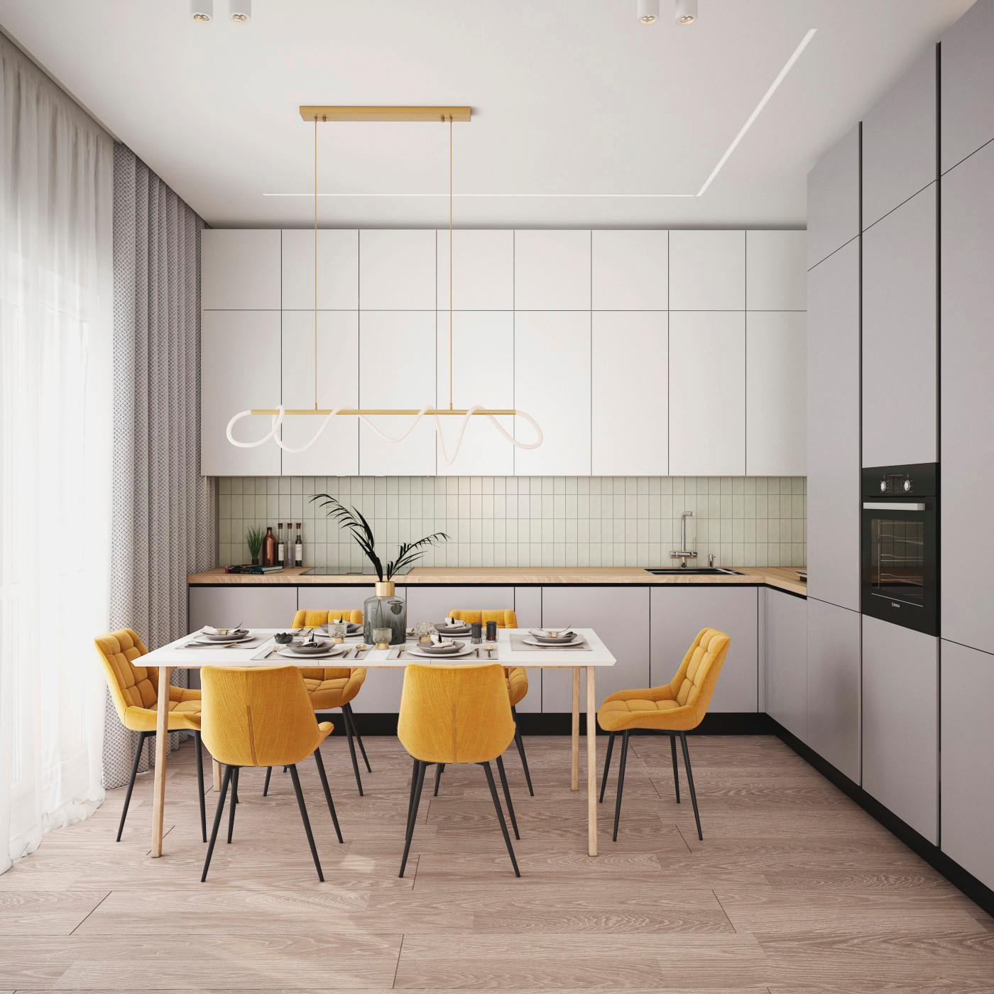 Обложка проекта: Квартира в ЖК "Фортепиано" на Ленинском проспекте 80 м2