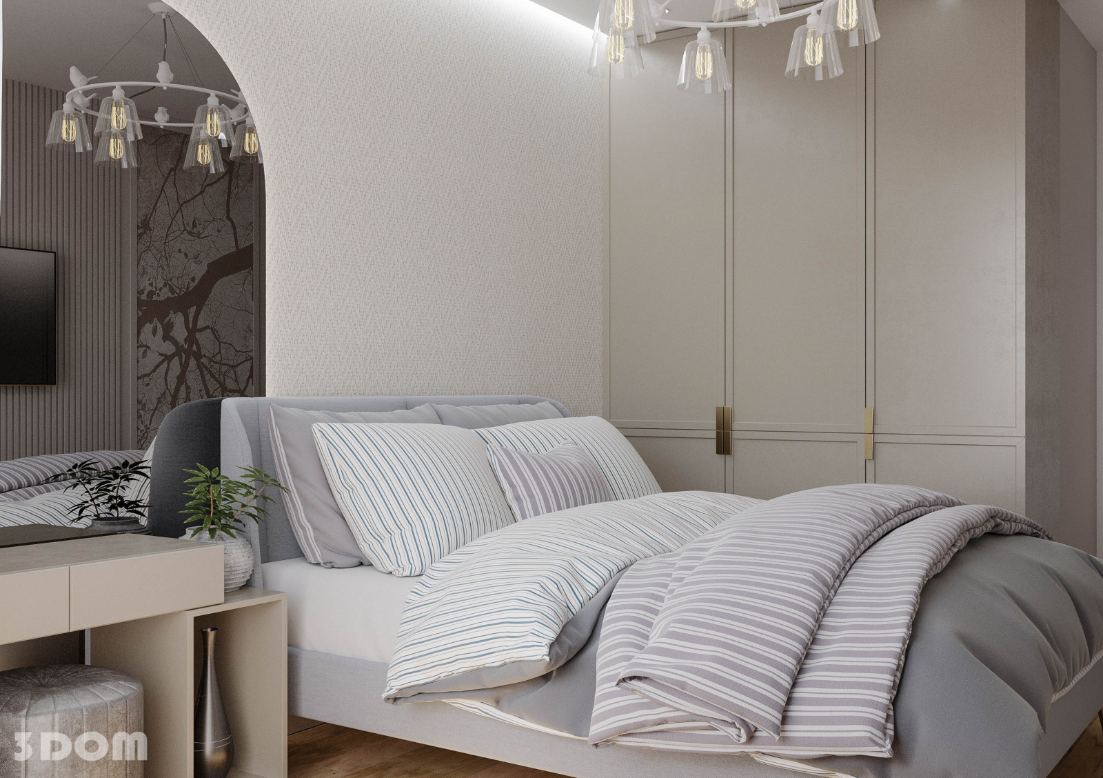 КВАРТИРА ЖК "ЗЕЛЕНЫЙ КВАРТАЛ" 105кв.м | 3DOM