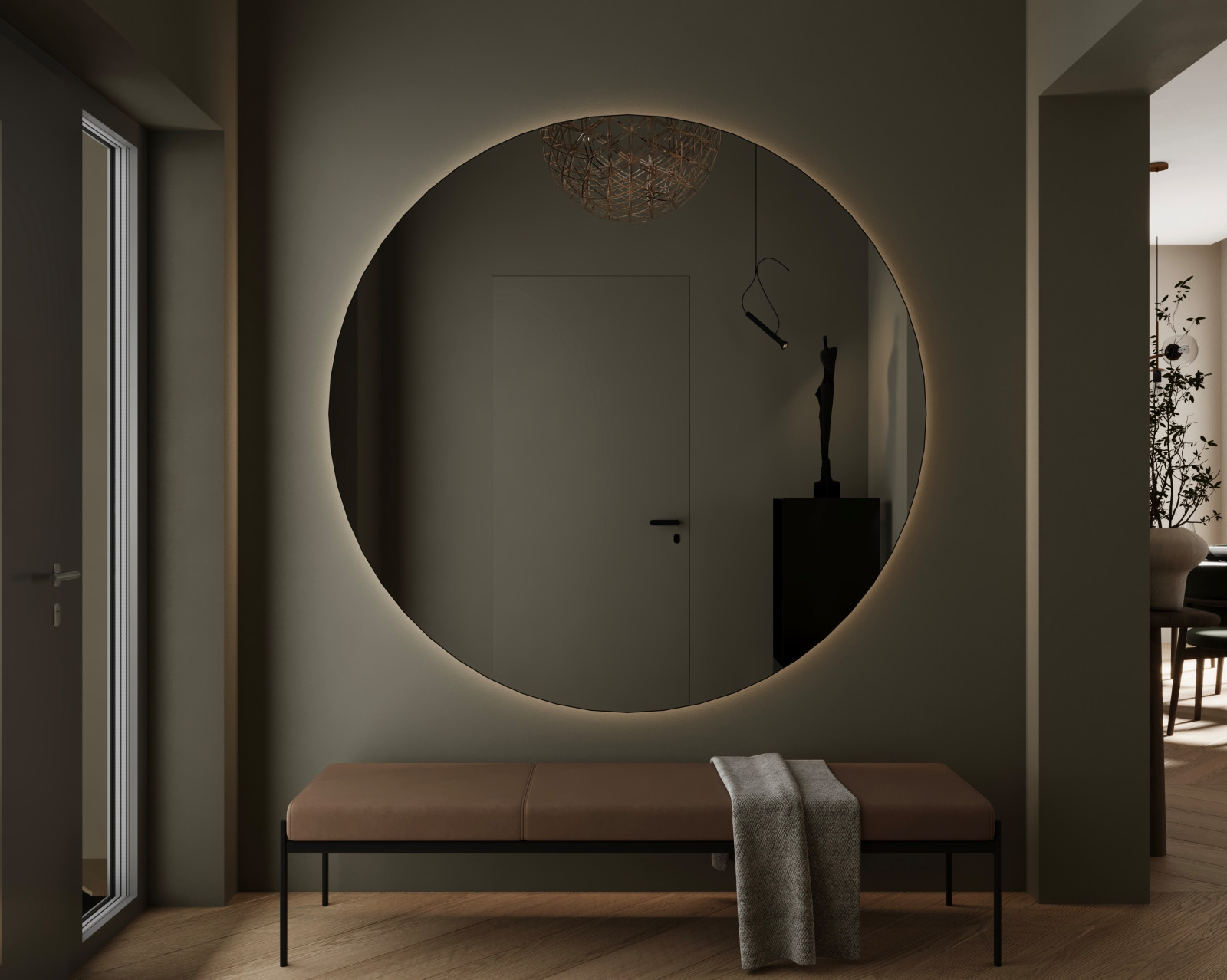 Обволакивающий интерьер дома