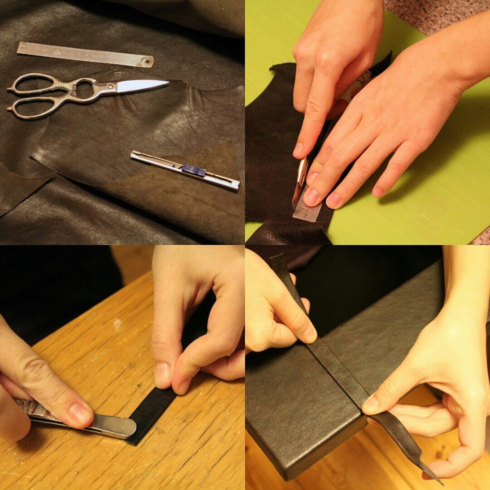 Обложка проекта: Коричневая рама из натуральной кожи