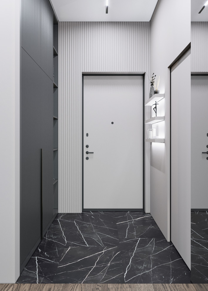 Двухкомнатная квартира в контрастном дизайне