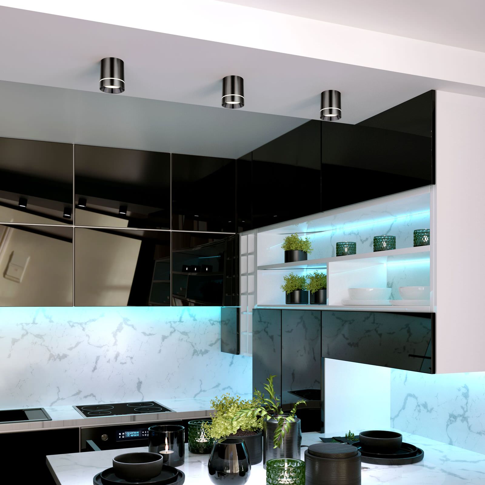 DLR021 9W 4200K Черный жемчуг