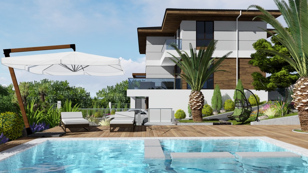 Проект дома и благоустройство территории в Адлере