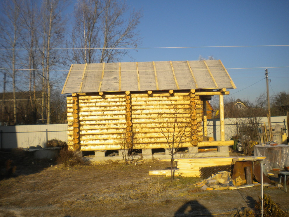 Баня из бревна