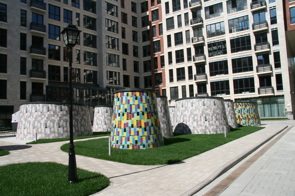 Обложка проекта: Малые архитектурные формы. Оформление внутреннего двора ЖК "Барин Хаус"