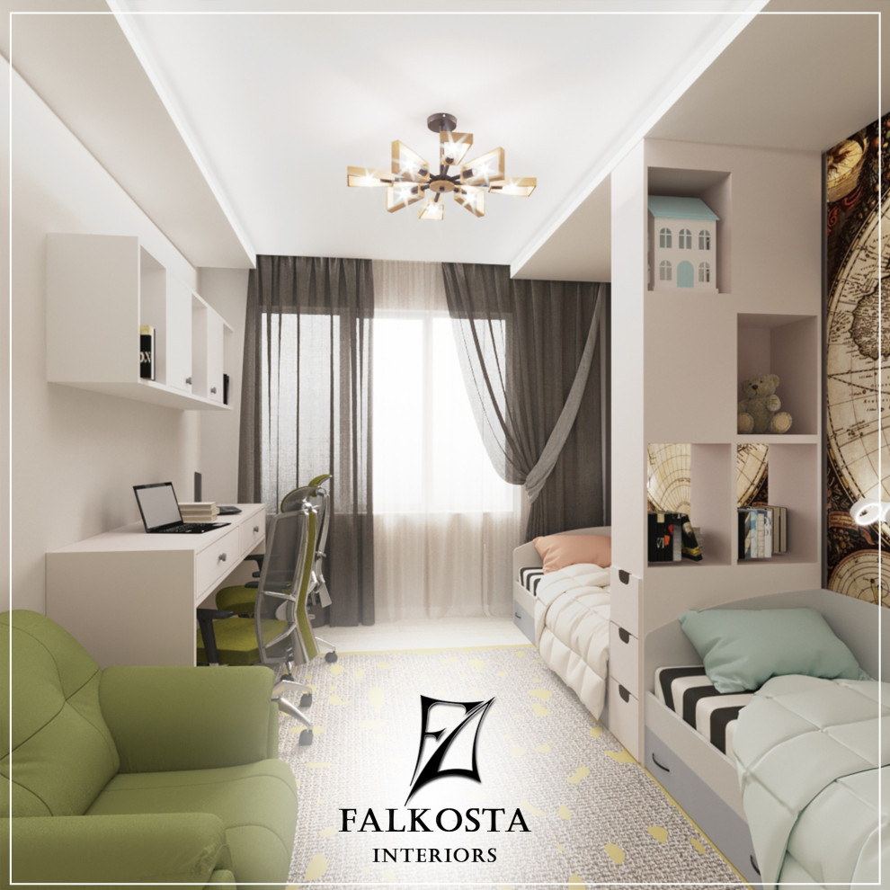 Дизайн интерьера в Нур-Султане. Стильная квартира от Falkosta