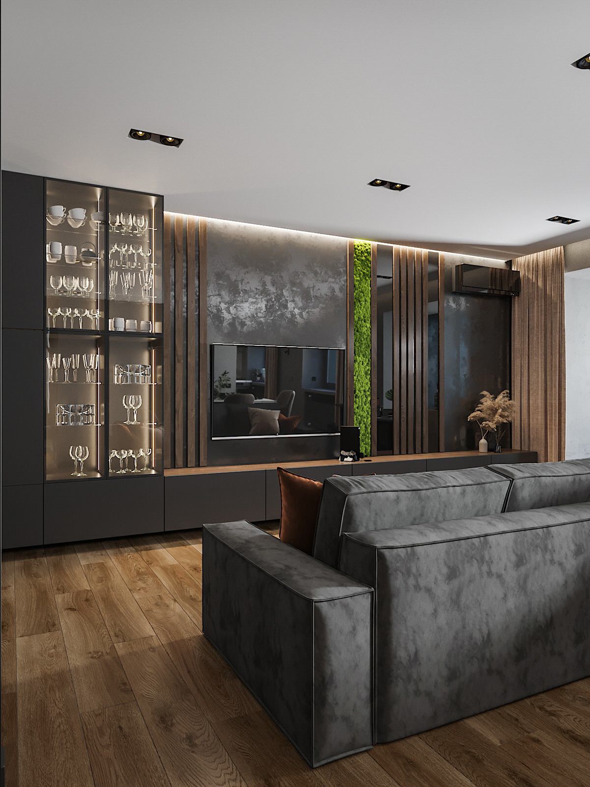 Минимализм в темно-серых тонах!