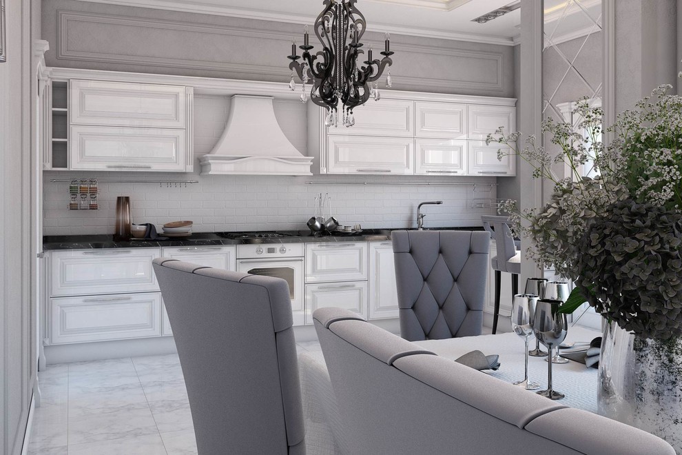 Дизайн проект кухни в коттедже