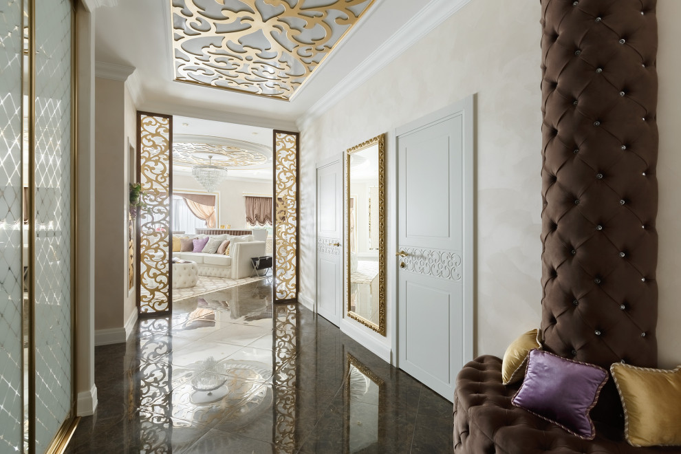 Мебель и мягкие стеновые панели для проекта дизайнера Натальи Резцовой