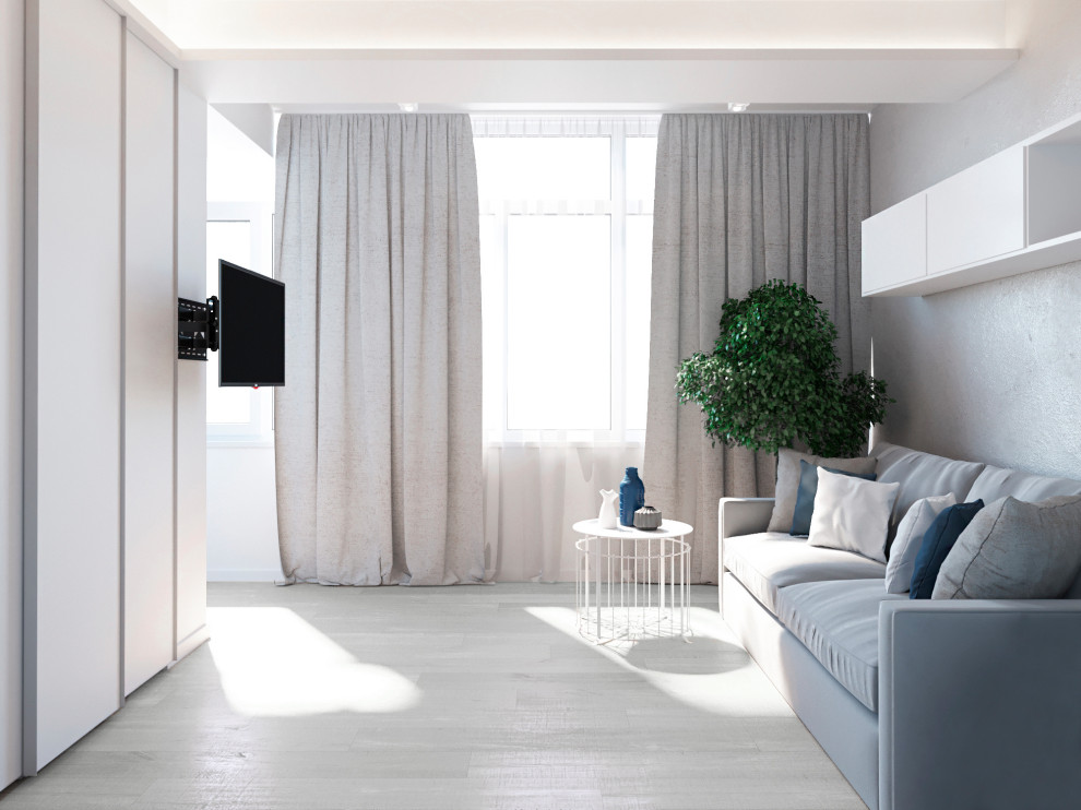 Визуализация проекта квартиры 70 м2 в стиле "Минимализм"