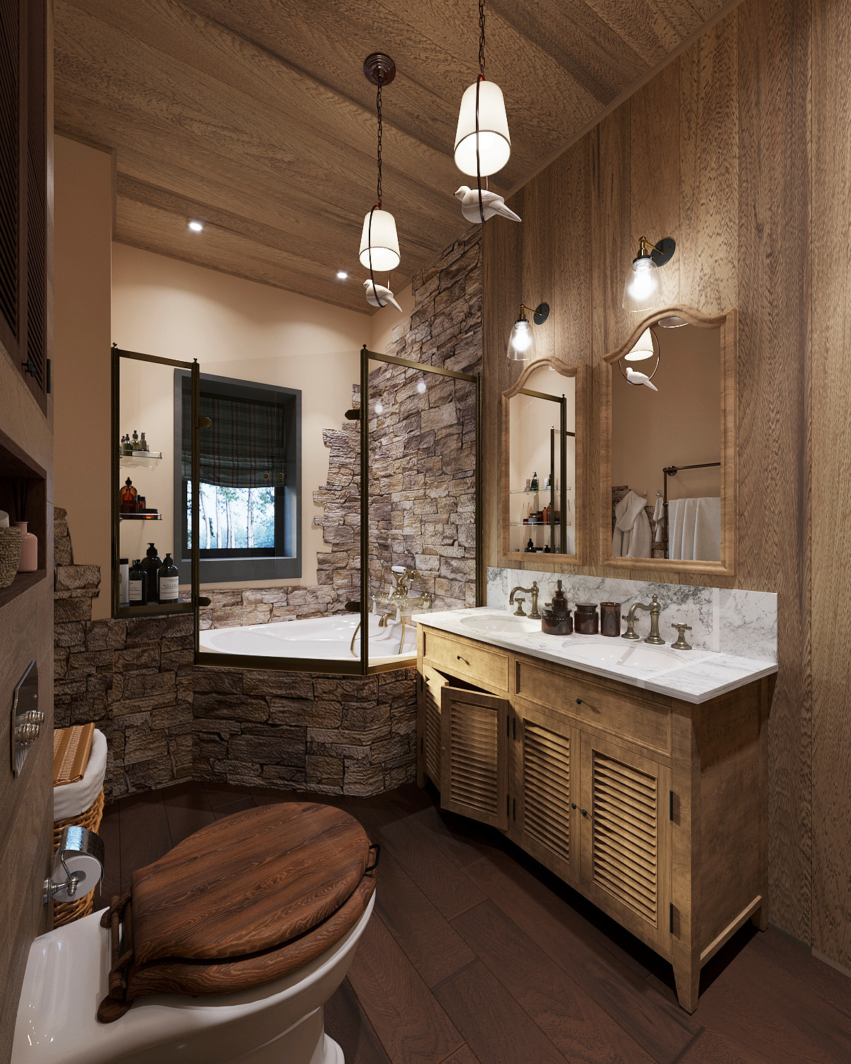 Коттедж с элементами стиля шале