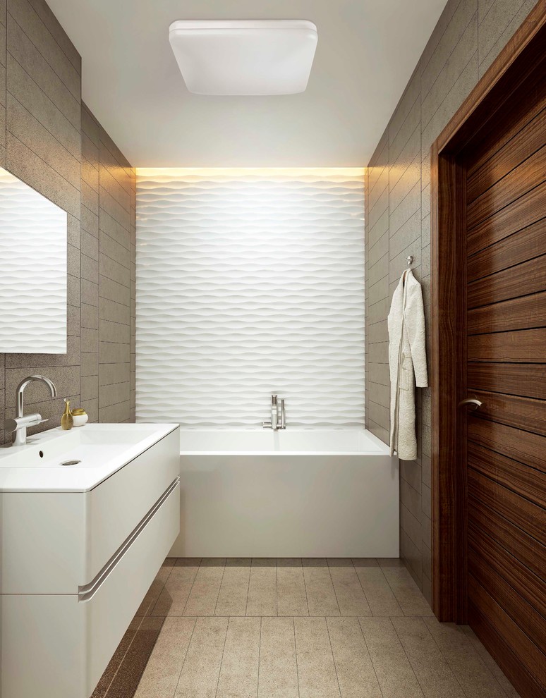 Стильный минимализм в ванной