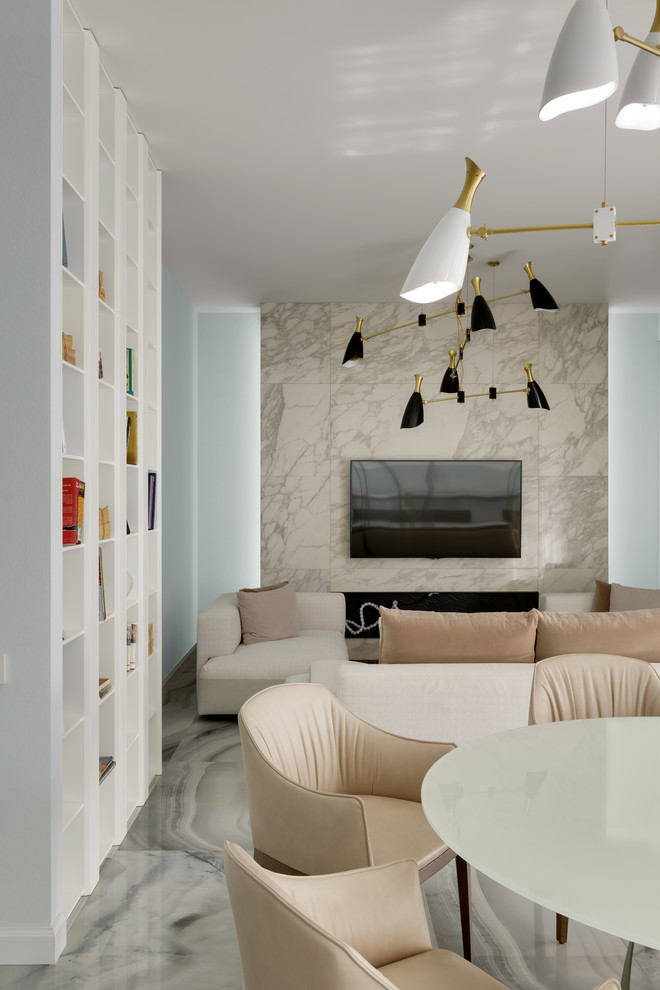 Гостиная - Энергия гармонии. Квартира для молодой пары.