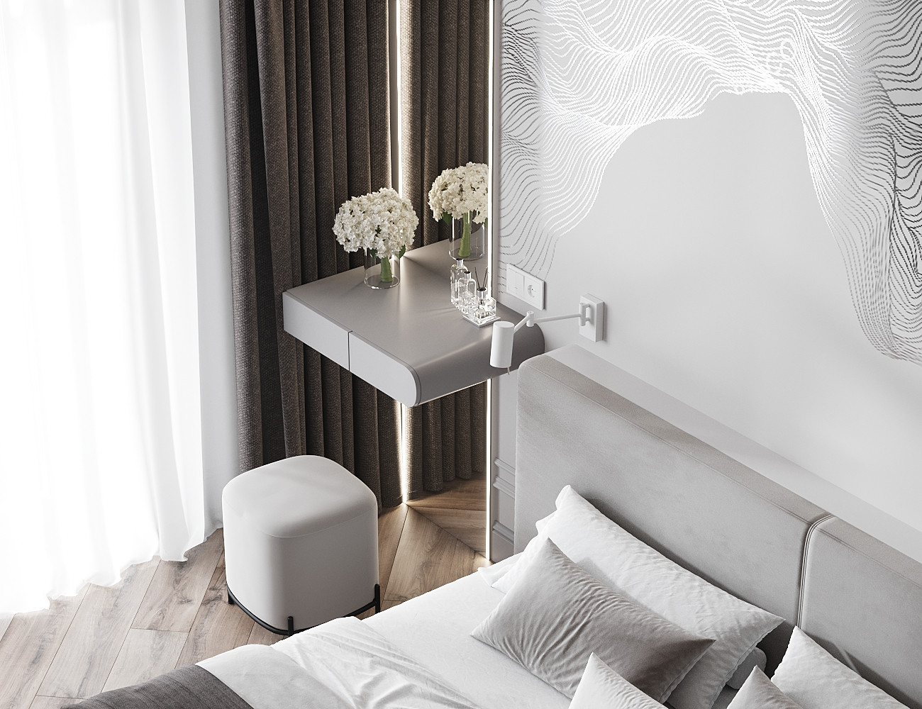 Спальная комната в классическом стиле, подборка идей