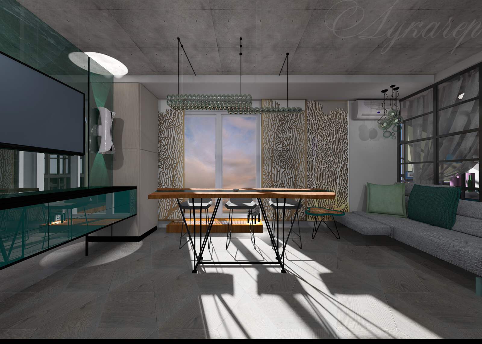 Квартира в стиле лофт