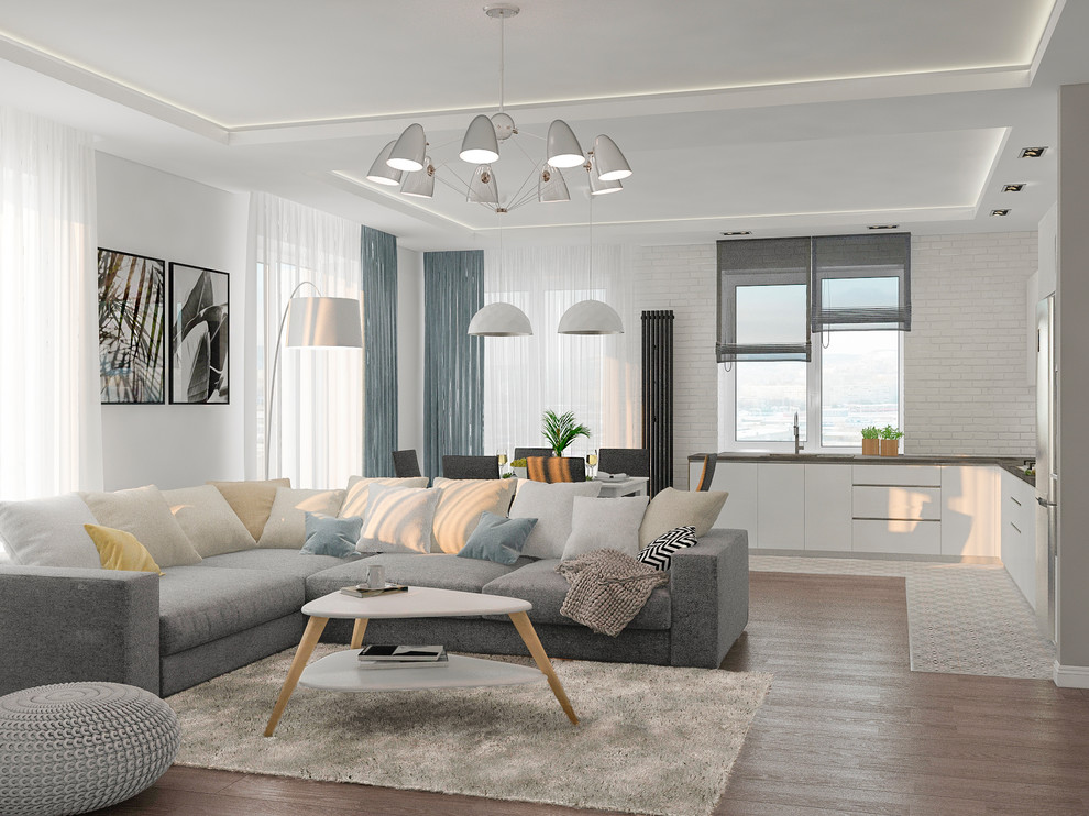 Обложка проекта: Визуализации гостиной. Частный дом ,Балаково, 150 м2