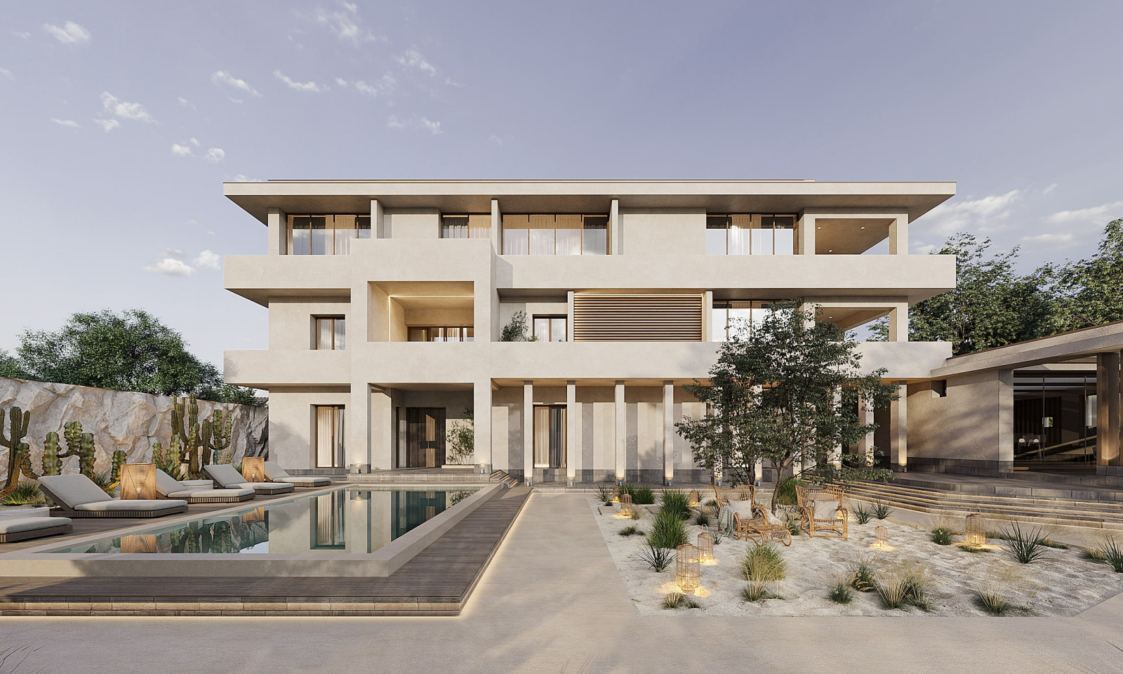 Building in White