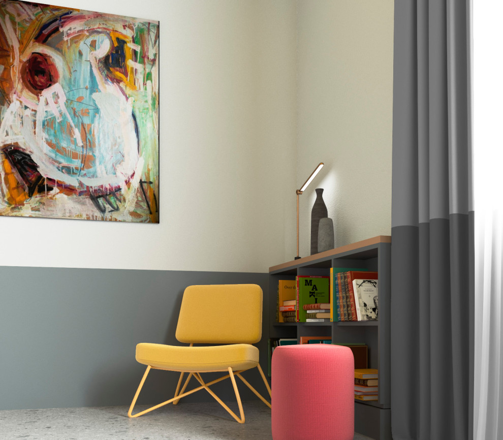 Сталинка с горчичным потолком