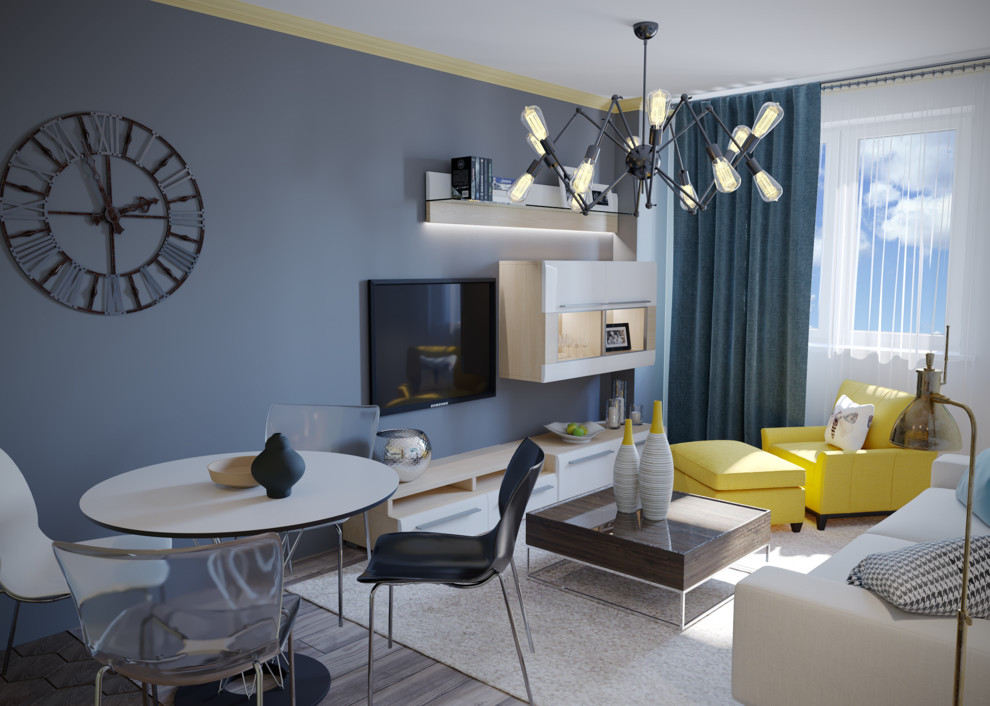 Обложка проекта: 2-х комнатная квартира 45 кв.м.