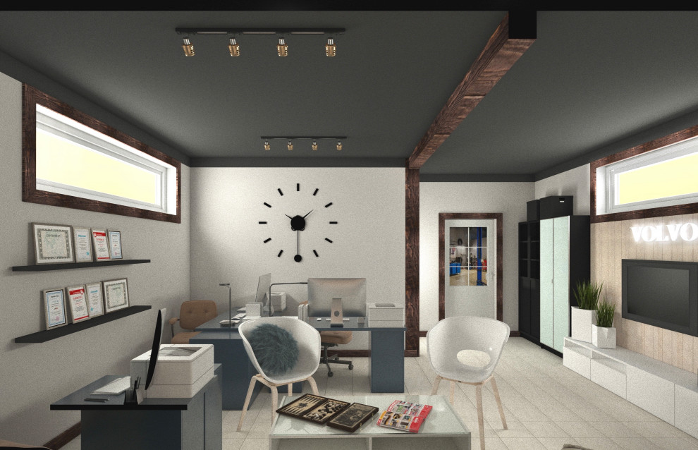 Зона ожидания автосервиса Volvo