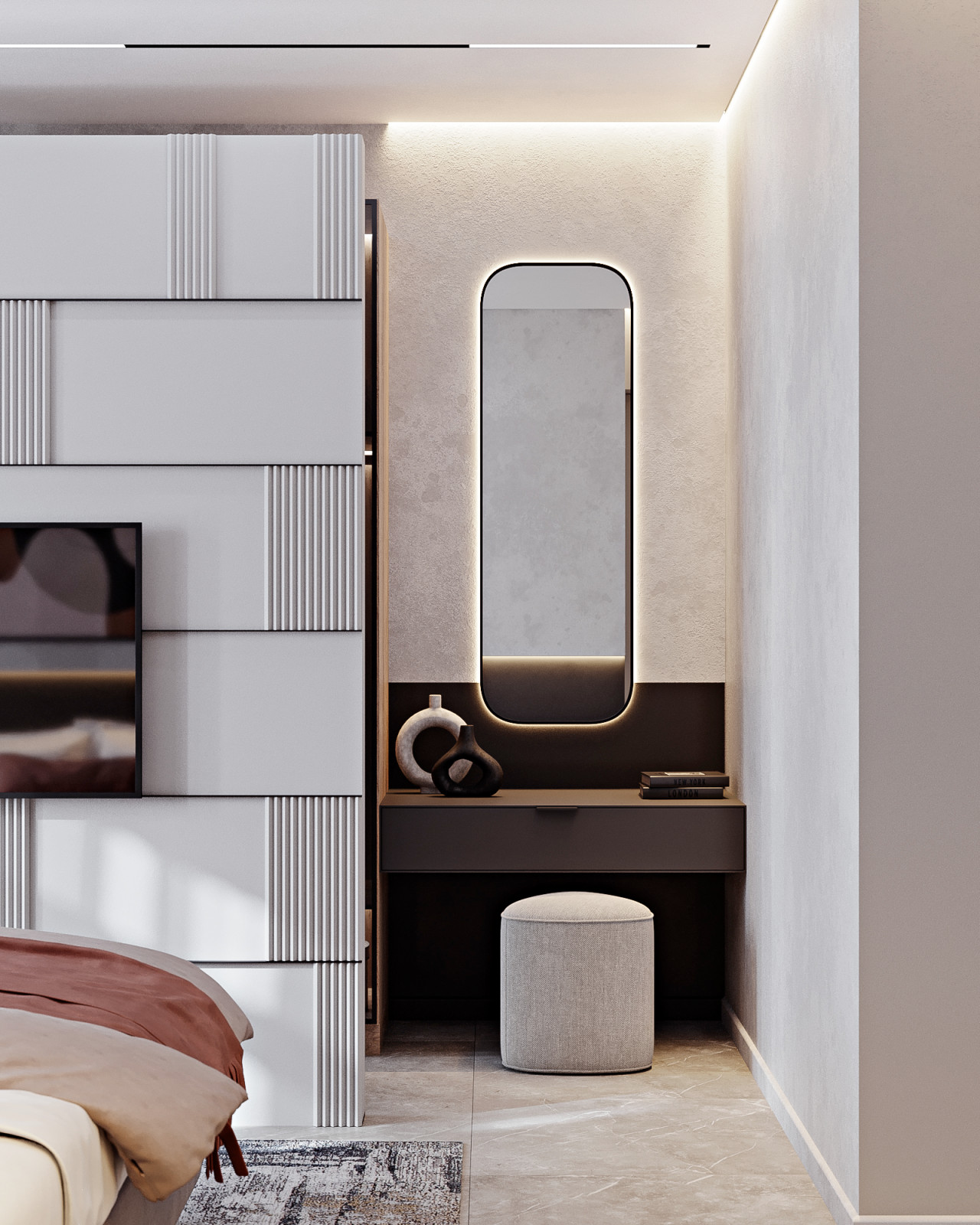 Обложка проекта: КП Первозванный 1,  спальня (вариант 3)