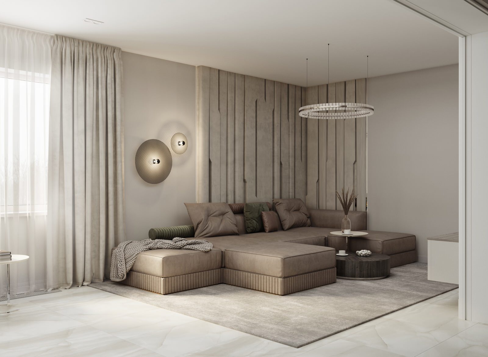 Обложка проекта: Дизайн-проект гостиной частного дома г. Ростов-на-Дону