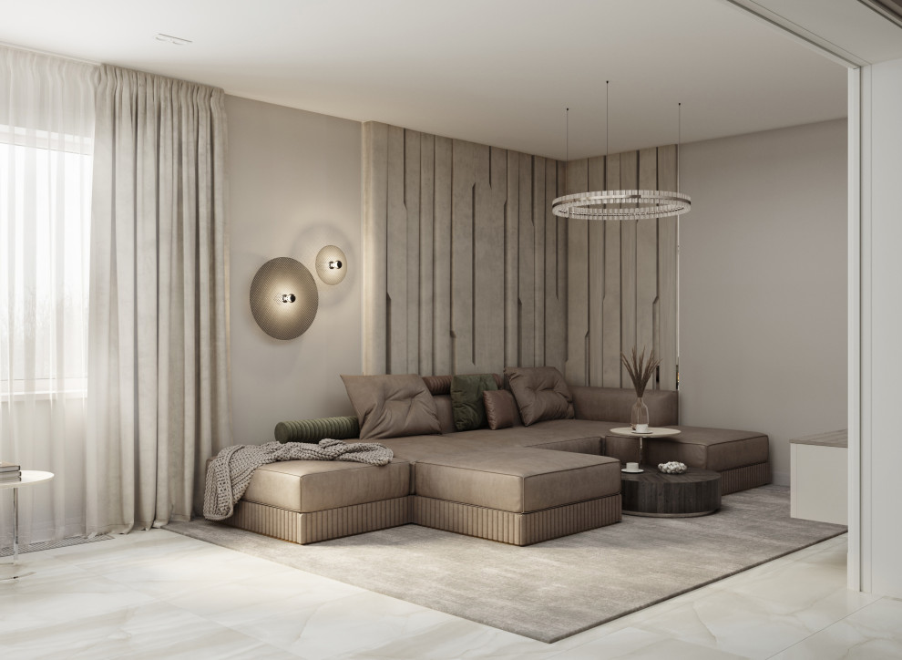 Обложка проекта: Дизайн-проект гостиной частного дома г. Ростов-на-Дону