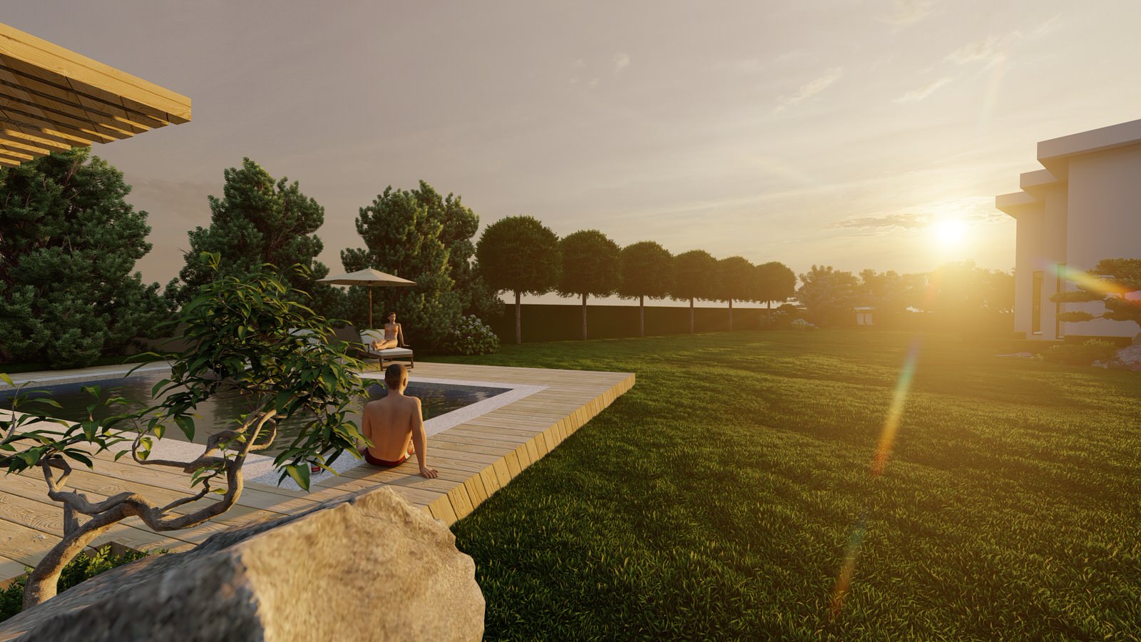 Лаконичный сад. КП Райт Вилладж