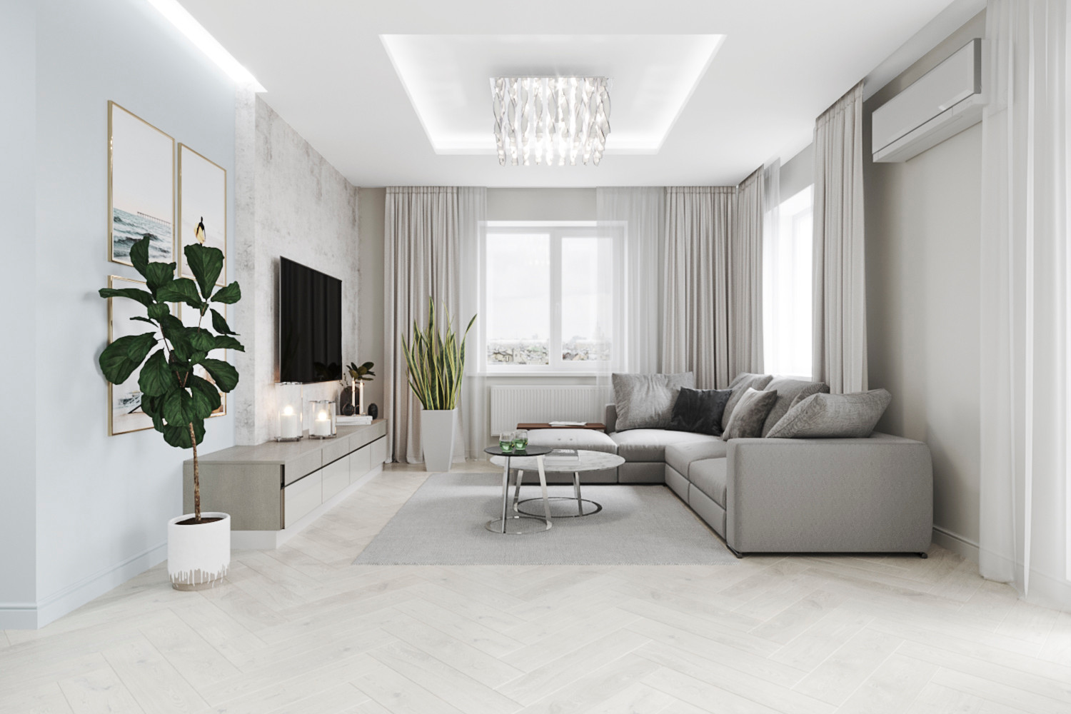 Квартира в пастельных тонах