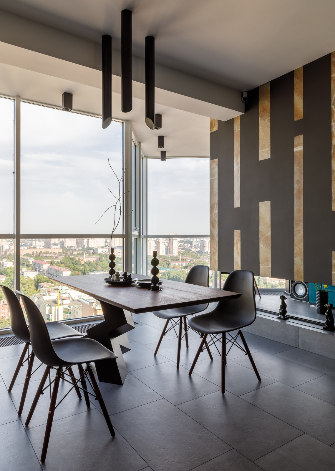 Квартира с бирюзовым акцентом