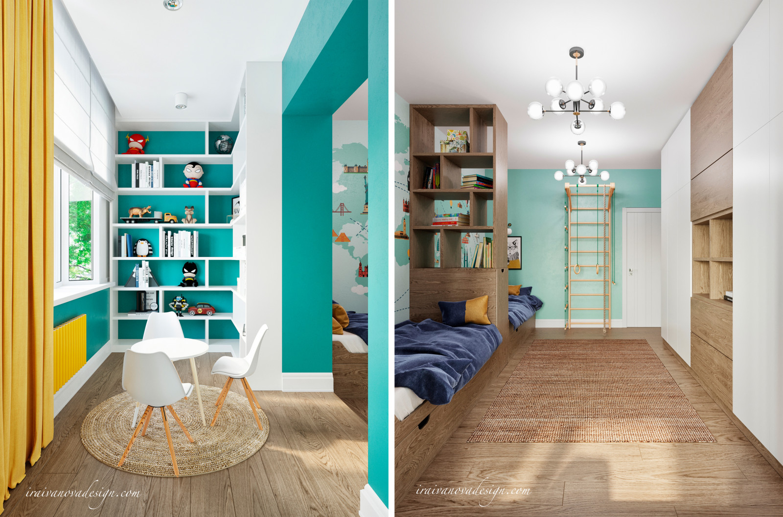 Интерьер с фактурами