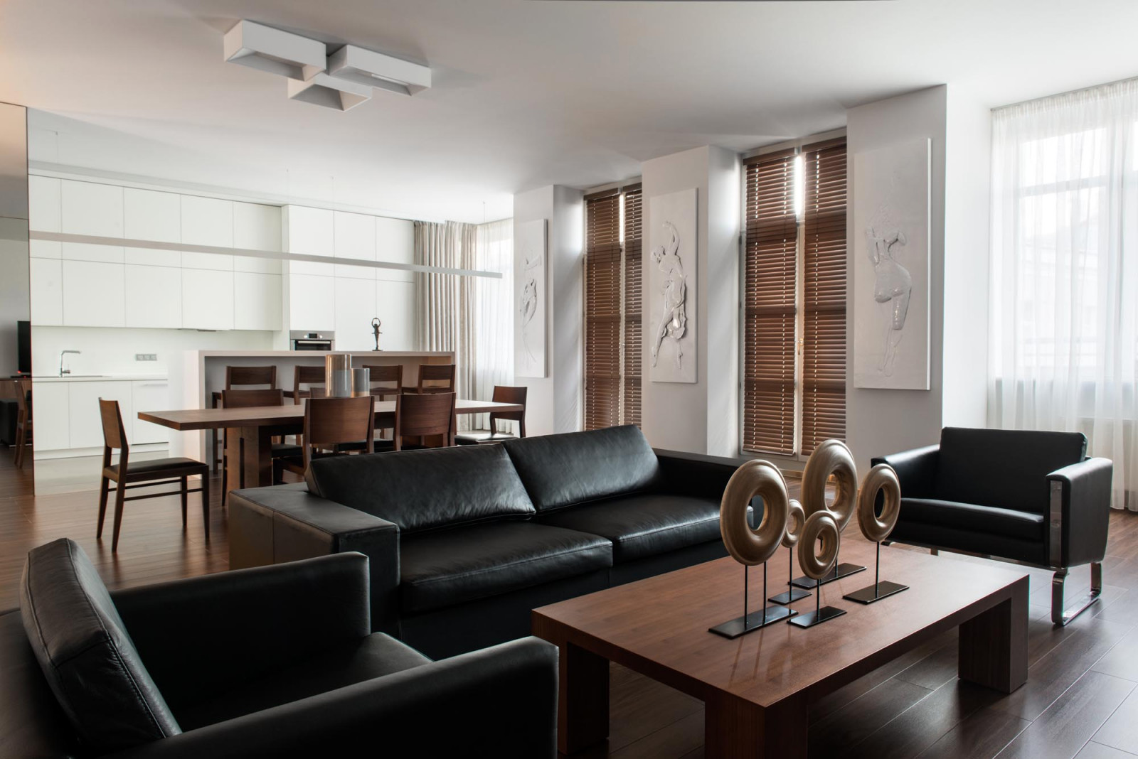 Интерьер квартиры в ЖК "Фурманный переулок, дом 8" 155 М2