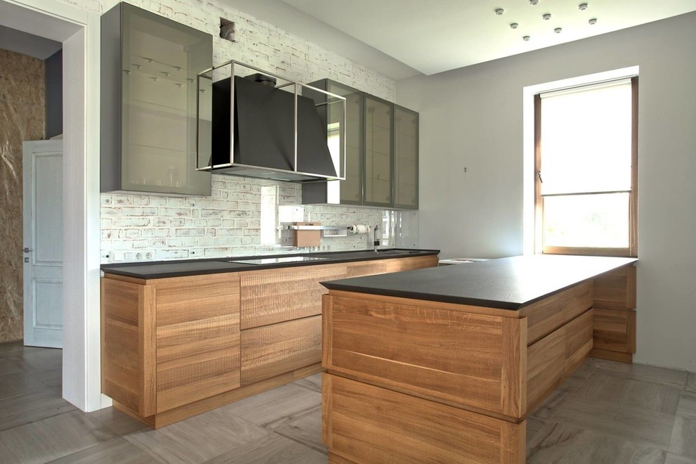 Кухня Simple Lamellar Wood в Вышгороде