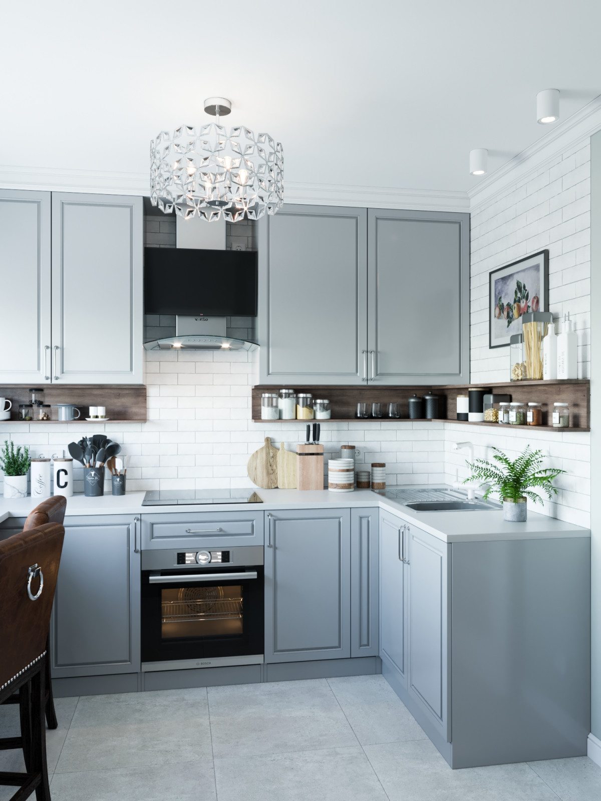 Интерьер квартиры на Туристской ул. - "Springflat" (57,8 кв.м.)