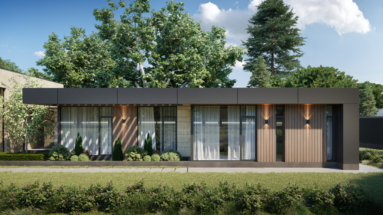 Проект одноэтажного индивидуального жилого дома. МО, Одинцовский р-н, д. Чигасов