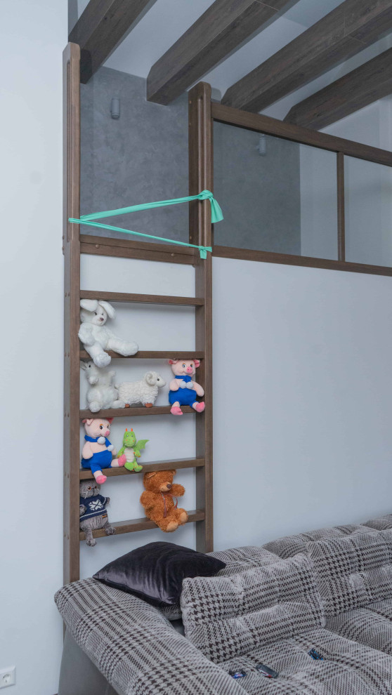 Проект 2 - Обшивка бетонной лестницы дубом и буком в Московской области