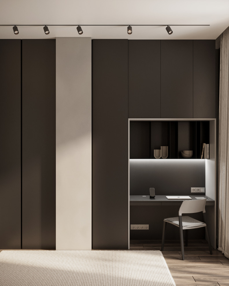 Монохромная квартира с террасой.