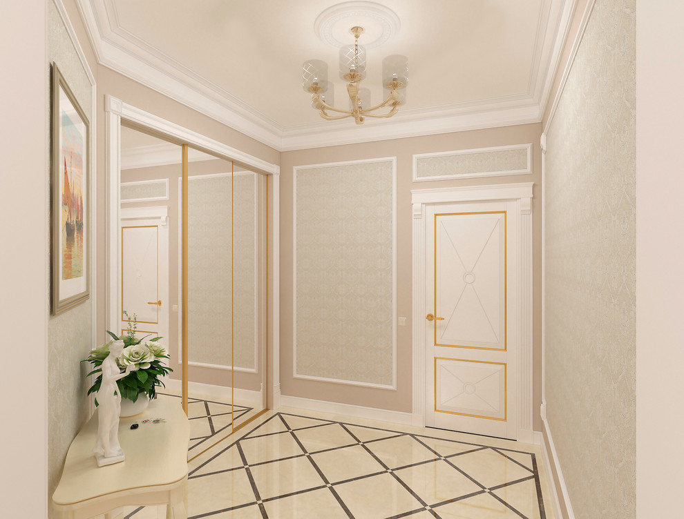 Квартира с бирюзовой спальней