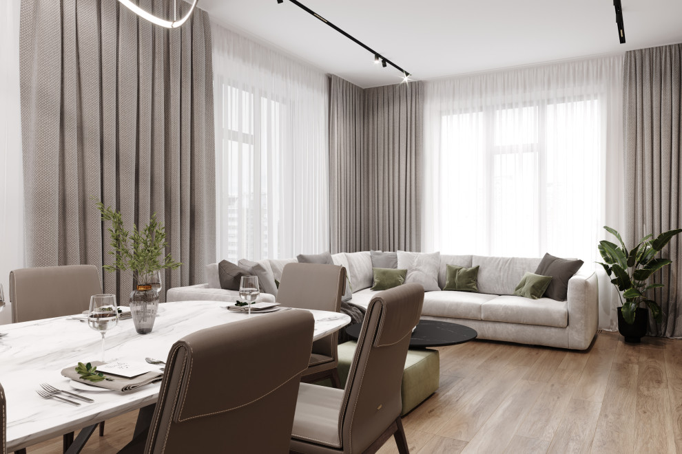 Квартира 127 кв.м. в современном стиле в ЖК Серебряный Парк.